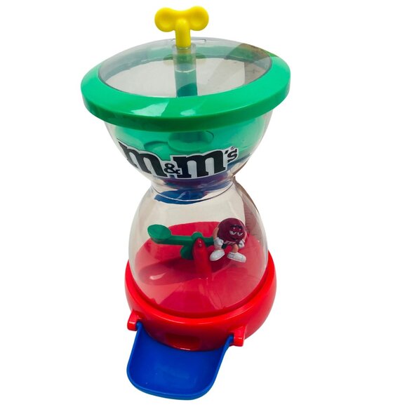 M&M's Collectible Clear Hourglass See Saw and Slide Candy Dispenser "Red" - Picture 4 of 4